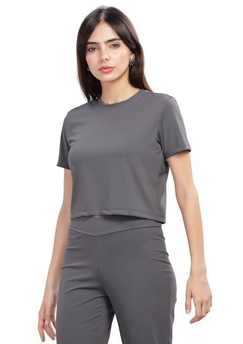 Women's Solid Regular Fit T-Shirt