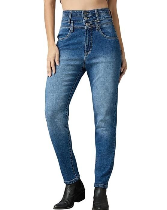 Supper High Rise Womens Skinny Fit Jeans