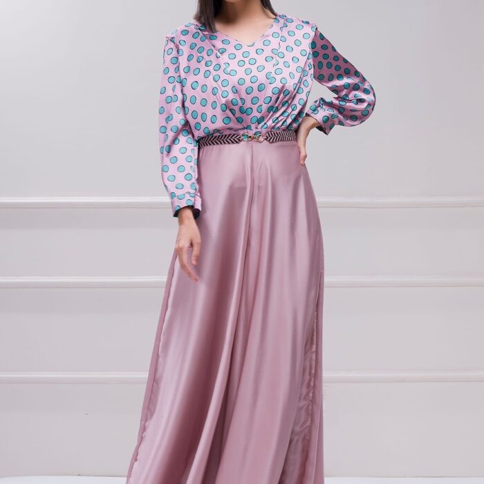 Printed Satin Jumpsuit